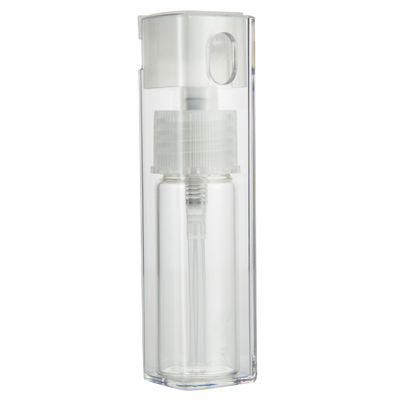 Bom preço. Elegante frasco de perfume de 10ml de forma quadrada com material plástico PP e diâmetro de 29*29mm on-line