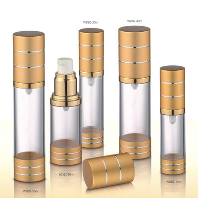Bom preço. 15ML 20ML 30ML 40ML 50ML garrafa sem ar com pulverizador de bomba PP tipo plástico em forma de cilindro on-line