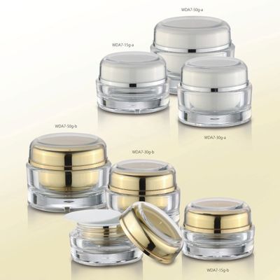 Bom preço. Garrafa de plástico acrílico Seriess Acrílico cosmético frasco Para produtos de beleza de cristal on-line