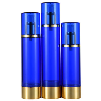 Bom preço. Conveniente garrafa de plástico redonda de 100 ml cosmética sem ar para loção e fácil distribuição on-line