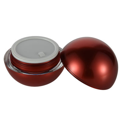 Bom preço. Copo de parafuso em forma de bola Pmma Krema Cosmética Jar 15g 30g 50g Para loção facial on-line