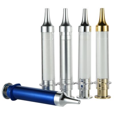Bom preço. 10 ml SPRAYER PUMPA garrafa de seringa para cosmético/ creme para os olhos sem ar vazio recarregável on-line