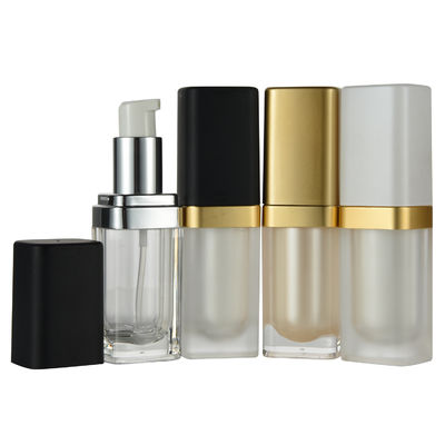 Bom preço. Frasco acrílico quadrado de 15ml para creme cosmético de cuidados com a pele em plástico on-line
